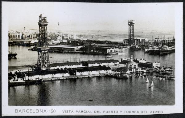 Barcellona - Porto - Funivia di Port Vell (Teleférico del Puerto) - Torre Jaume I - Torre San Sebastián (Sant Sebastià) - Mare - Veduta dall'alto