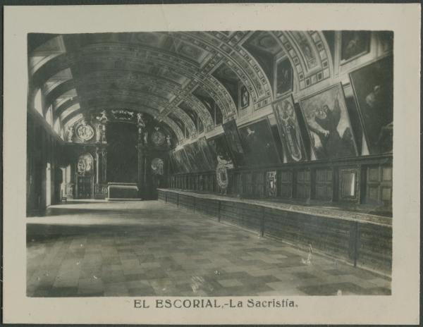 San Lorenzo de El Escorial (Madrid) - Monastero El Escorial - Chiesa, basilica - Interno - Sacrestia