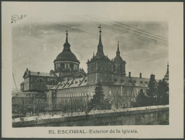 San Lorenzo de El Escorial (Madrid) - Monastero El Escorial - Chiesa, basilica - Cupola - Veduta