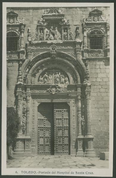 Toledo - Hospital de Santa Cruz, ospedale dei trovatelli - Portale