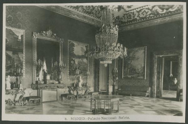 Madrid - Palazzo Reale (Palacio Nacional) - Interno - Sala (Saleta)