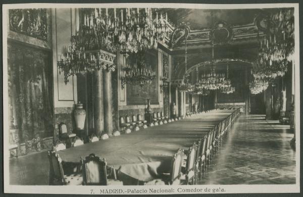 Madrid - Palazzo Reale (Palacio Nacional) - Interno - Sala da pranzo (Comedor de gala)