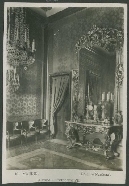 Madrid - Palazzo Reale (Palacio Nacional) - Interno - Camera da letto di Ferdinando VII (Alcoba de Fernando VII)