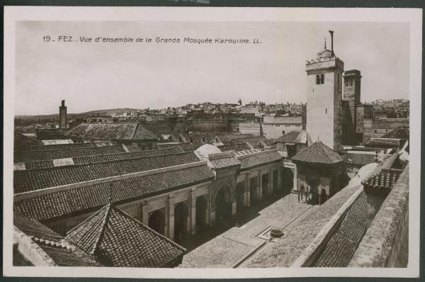 Fes - Grande Moschea Karouiine - Minareto - Veduta dall'alto