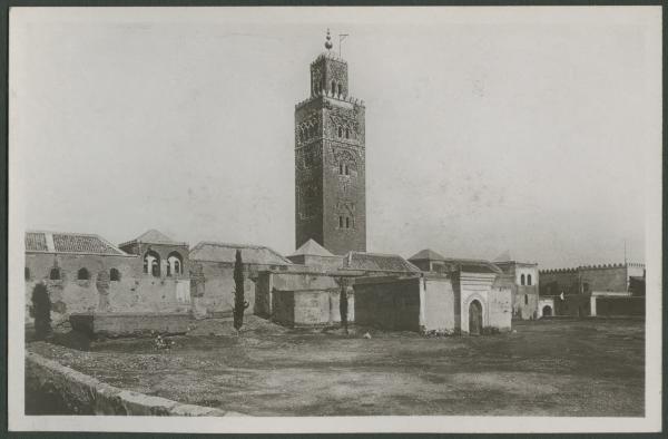 Marrakech - Moschea Koutoubia - Minareto - Veduta