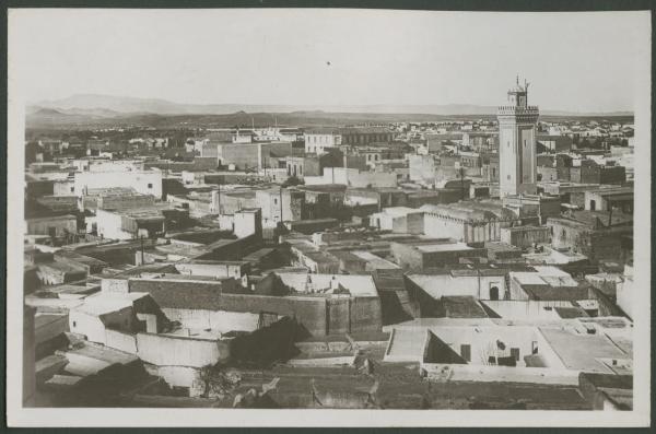 Oujda - Città - Moschea - Minareto - Veduta dall'alto - Panorama