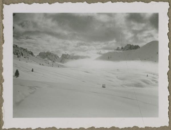 Braies: altopiano Prato Piazza - Neve - Dolomiti - Panorama invernale