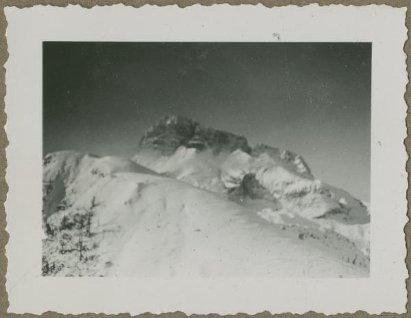 Cortina d'Ampezzo - Croda Rossa di Sesto dal Vallandro/ Durrenstein - Neve - Dolomiti - Panorama