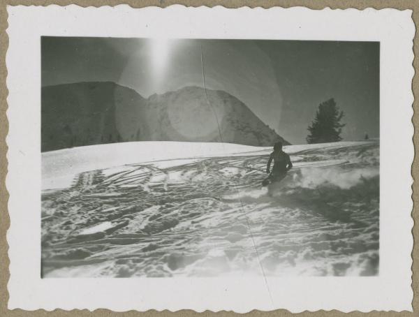 Dolomiti - Neve - Ritratto maschile - Her Steiner, sciatore - Panorama invernale