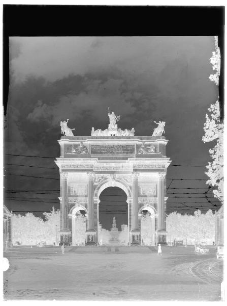 Milano - piazza Sempione - Arco della Pace - Torre del Filarete