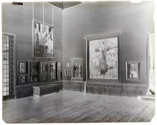 Milano - Castello Sforzesco - Musei Civici - Pinacoteca - Allestimento Nicodemi (1928-1935) - Sala II o dei Lombardi