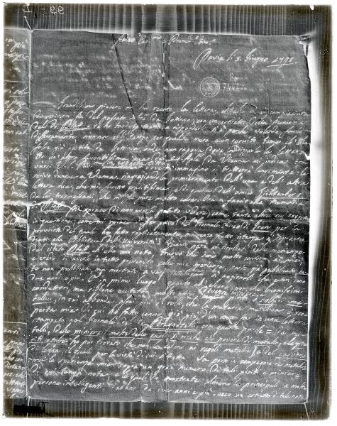 Manoscritto - Autografo - Alessandro Volta - Archivo Storico - Musei Civici - Castello Sforzesco - Milano