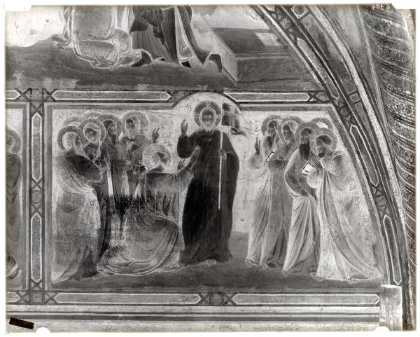 Pittura murale - Affresco - Incredulità di San Tommaso - Maestri Lombardi - Viboldone - Abbazia di San Pietro