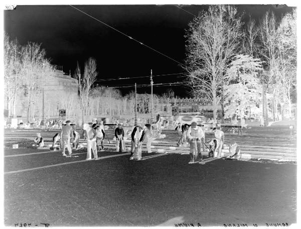 Milano - piazzale Fiume - lavori in corso