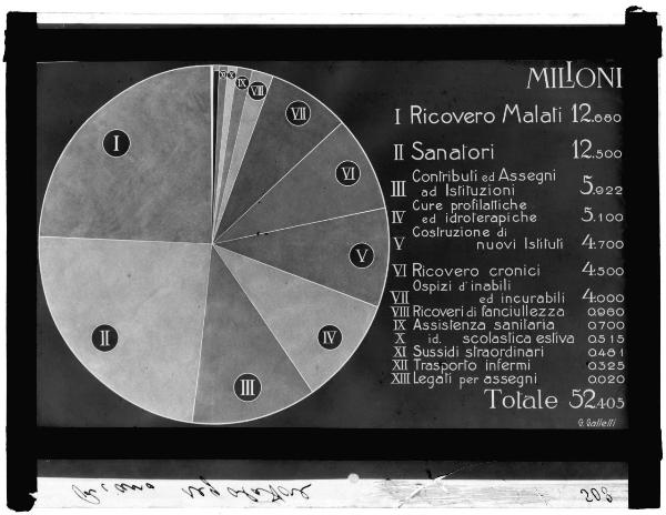 Riproduzione grafico statistico - Milano - assistenza sanitaria