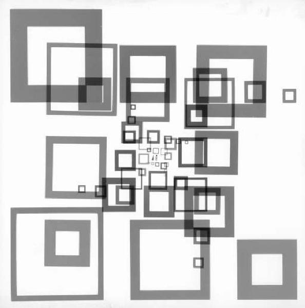 Composizione astratta di quadrati