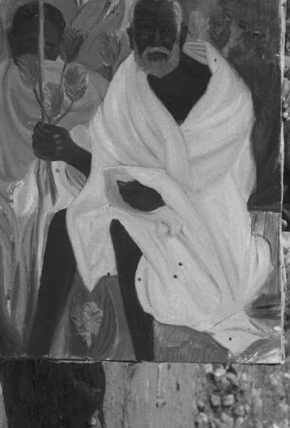 Viaggio in Africa. Quiha: riproduzione di un dipinto raffigurante due indigeni