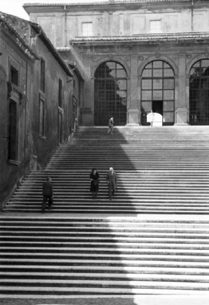 Roma - Campidoglio. Particolare della scalinata