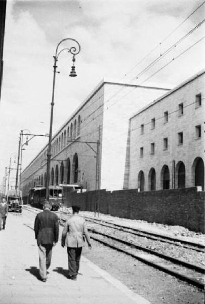 Italia Dopoguerra. Roma - Stazione ferroviaria - scorcio dei binari