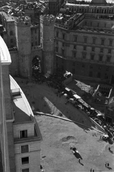 Italia Dopoguerra. Genova - veduta dall'alto di Porta Soprana