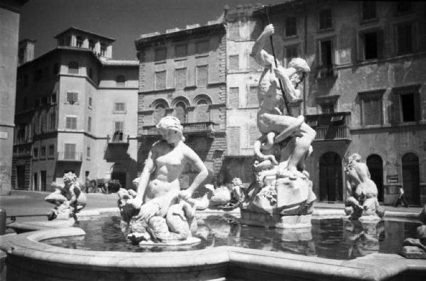 Roma - Piazza Navona, la Fontana del Nettuno