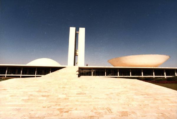 Brasilia. Veduta del Congresso Nazionale