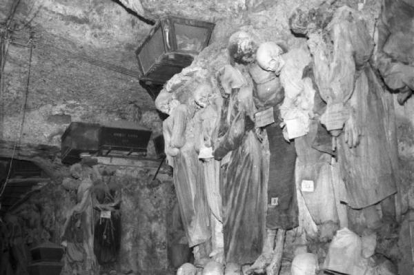 Palermo. Scheletri presso le catacombe dei frati Cappuccini