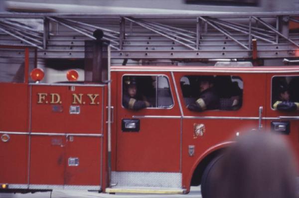 New York. Automezzo dei Vigili del Fuoco