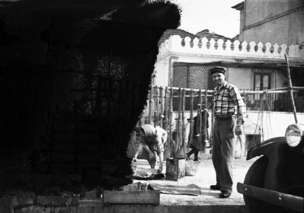 Cascais. Reti stese ad asciugare lungo la strada