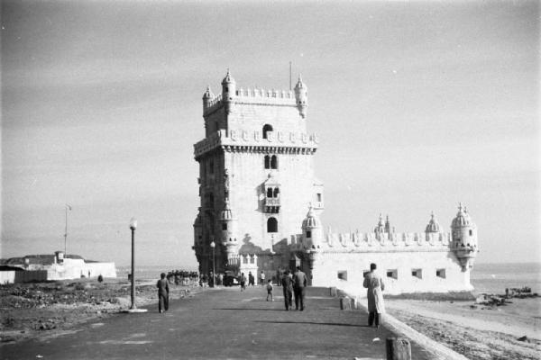 Lisbona. Torre di Belem alla foce del Tago