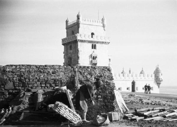 Lisbona. Torre di Belem alla foce del Tago