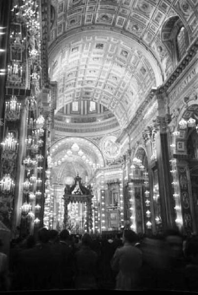 Città del Vaticano. Basilica di San Pietro. Interno durante una celebrazione