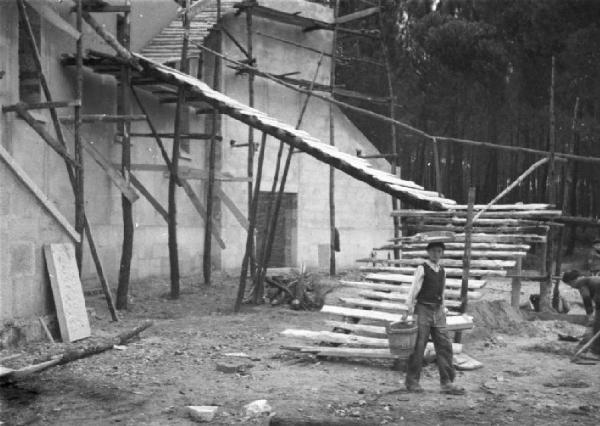 Praia da Tocha - il lebbrosario. Lavori di manutenzione