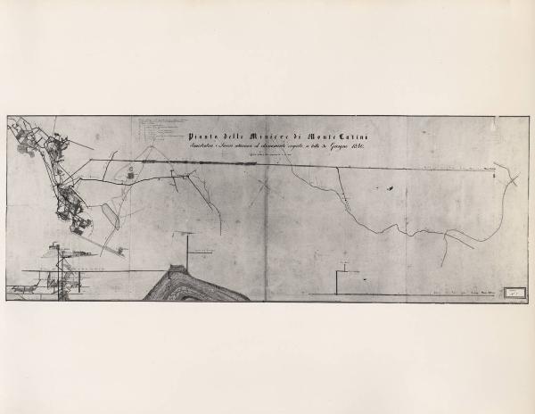 Montecatini Val di Cecina - Riproduzione di documento - Pianta della miniera di rame