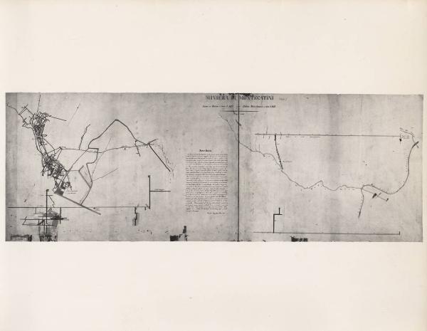 Montecatini Val di Cecina - Riproduzione di documento - Pianta della miniera di rame