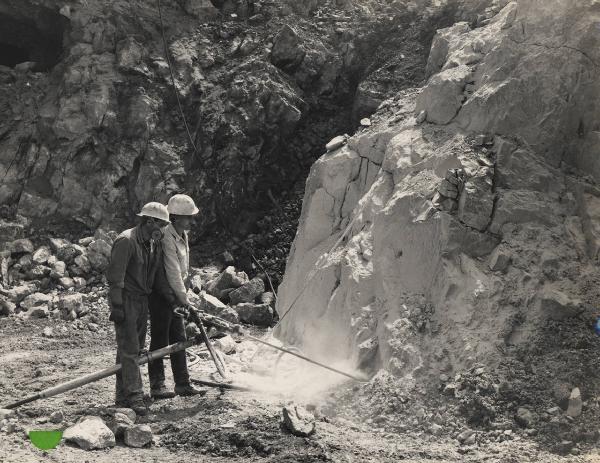 Paglio Pignolino - Miniera di fluorite - Perforazione