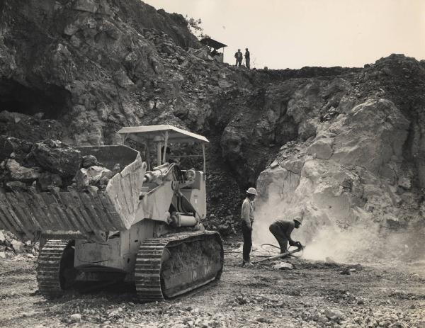 Paglio Pignolino - Miniera di fluorite - Perforazione