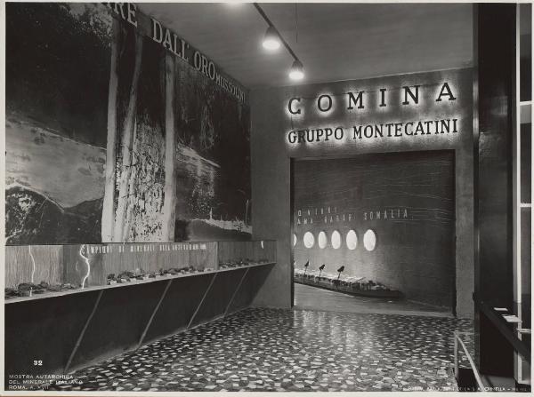 Roma - Mostra autarchica del minerale italiano del 1938 - Padiglione Africa italiana - Interno