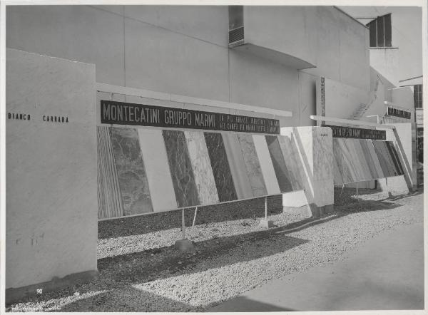 Milano - Fiera campionaria del 1950 - Esterno - Esposizione marmi