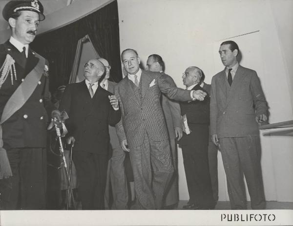 Milano - Fiera campionaria del 1950 - Luigi Einaudi e Carlo Faina