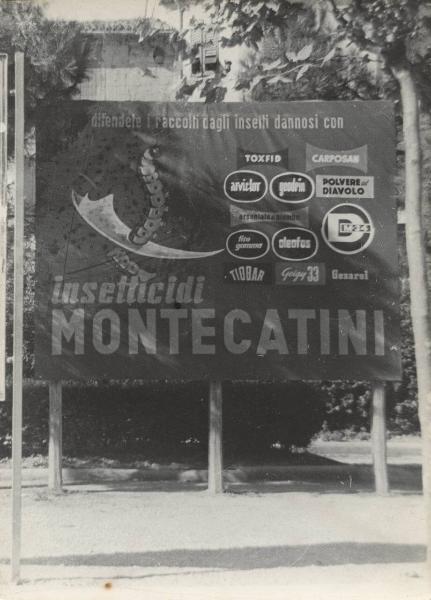 Emilia - Cartellone pubblicitario - Antiparassitari Montecatini