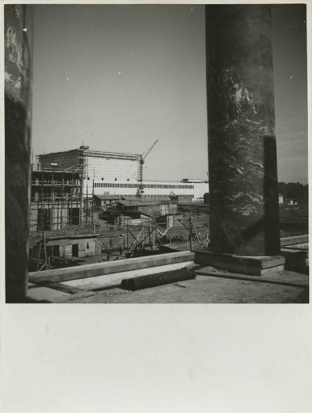 Roma - Esposizione Universale del 1942 - Quartiere EUR - Cantiere / Lavori in marmo