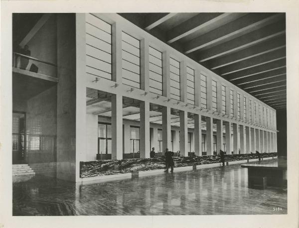 Roma - Esposizione Universale del 1942 - Quartiere EUR - Cantiere - Palazzo degli Uffici - Atrio