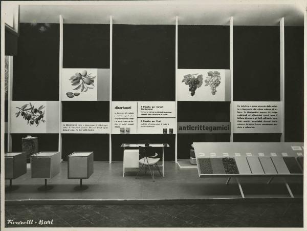 Bari - Fiera del Levante del 1954 - Padiglione Montecatini - Stand dedicato agli anticrittogamici