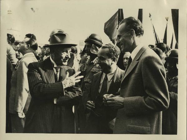 Milano - Fiera campionaria del 1946 - Visita autorità - Mario Abbiate