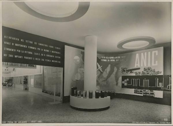 Milano - Fiera campionaria del 1941 - Padiglione Montecatini - Sala ANIC