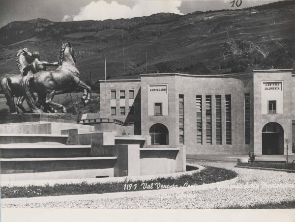 Glorenza - Centrale idroelettrica - Monumento equestre "L'energia"