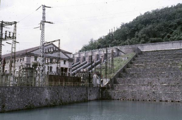 Cornate d'Adda - Centrale idroelettrica Bertini - Scaricatore a gradoni - Sottostazione elettrica - Condotte forzate