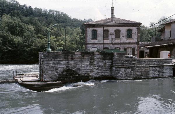 Paderno d'Adda - Traversa - Diga vecchia - Diga Poirée - Spalla in muratura - Fabbricato