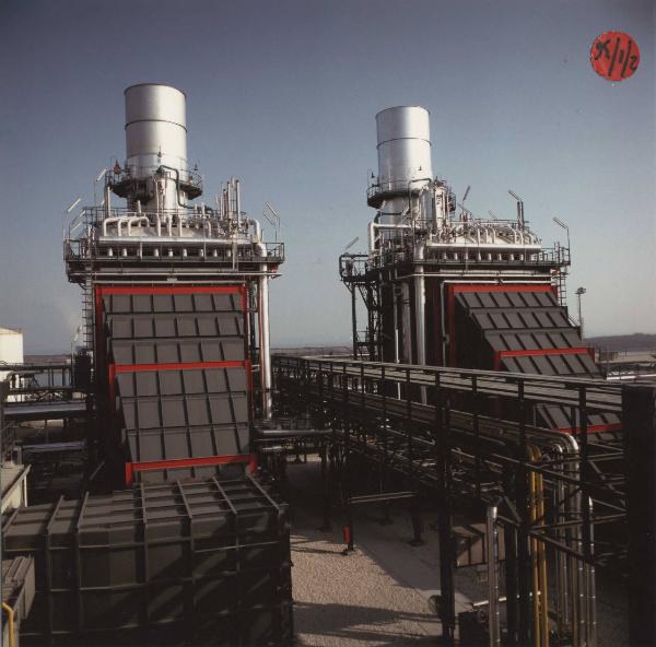 Porto Marghera - Centrale termoelettrica Marghera Levante - GVR (generatori di vapore a recupero) - Camini